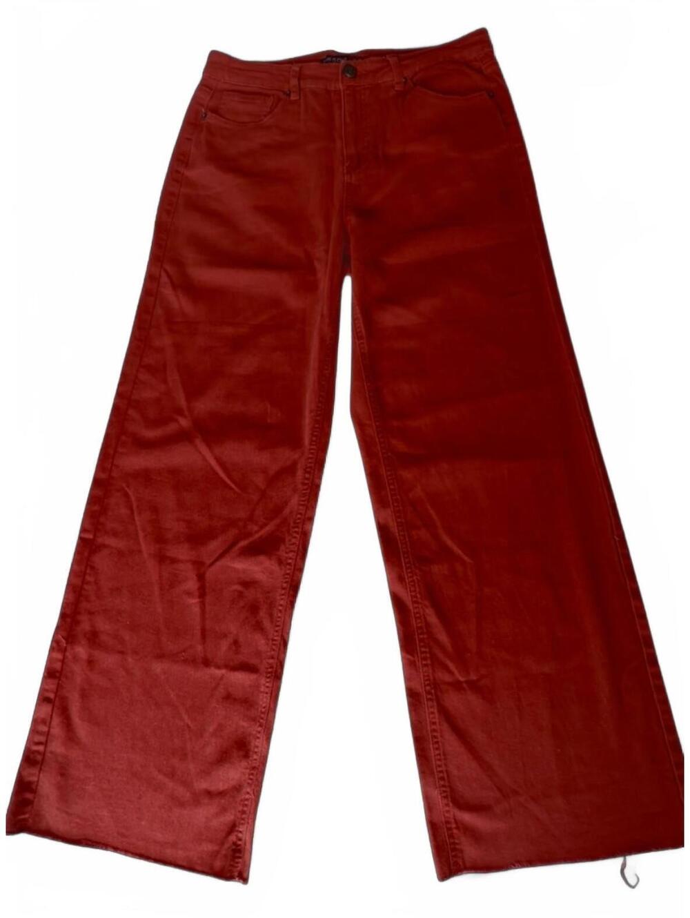 One 5 One Women’s High Rise Wide Leg Rust/Burnt Orange Jeans Size 10/30 NWT